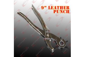 New 9" 6 Sized Heavy Duty Belt Watch Leather Hole Punch Hand Pliers Band Tool